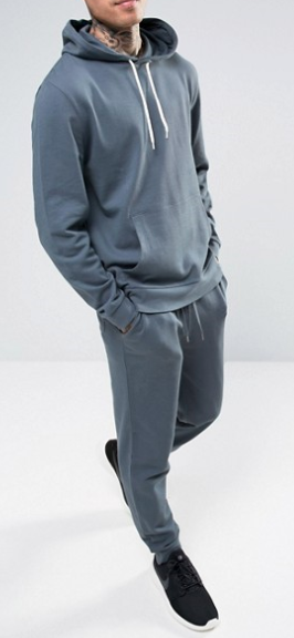 custom wholesale 100% cotton slim fit tracksuit men sport