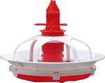 Broiler Poultry Pan Feeding System Round Feed Pans For Chickens