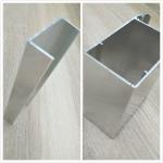 Silver Brightness Machanically Polished Aluminum Profiles Highly Wear Resistance