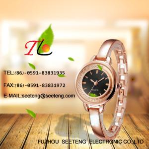Wholesale elegant ladies watch wrist watch with lots of moving diamonds from china suppliers
