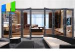 Double Glazing Lowes Bi Fold Door Accordion Aluminum Glass Patio Exterior