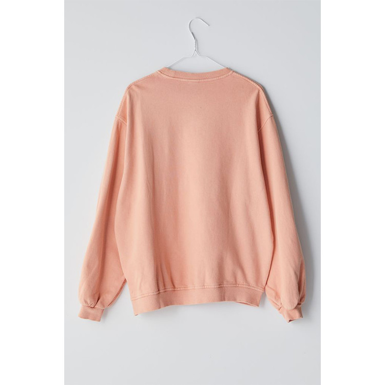 Custom Plain Pullover Cotton Women Crew Neck Shirt Casual Sweatshirt