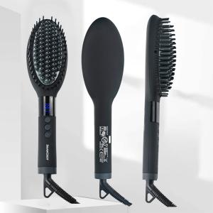 Wholesale Anti Slip Electric Hair Brush Straightener , Ultralight ABS 3 In 1 Hair Dryer Brush from china suppliers