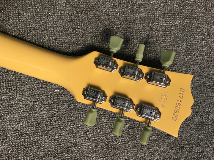 Lp Junior electric guitar yellow color one piece bridge P90 pickups 22 dot inlay frets LP guitar