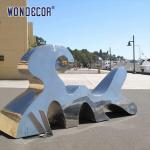 Large outdoor garden geometric metal art forging shaped stainless steel