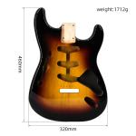 Alder Wood SSS ST Guitar Body High Gloss Finished 460*320 MM