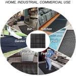 Anti-Fatigue Rubber Floor Mat Commercial Grade Grease Resistant Non-Slip Recycle