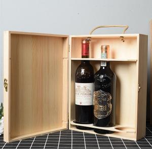 Wholesale Single Leather Red Wine Set Bottle Packaging Paper Box for Custom Wooden Wine Gift Box from china suppliers