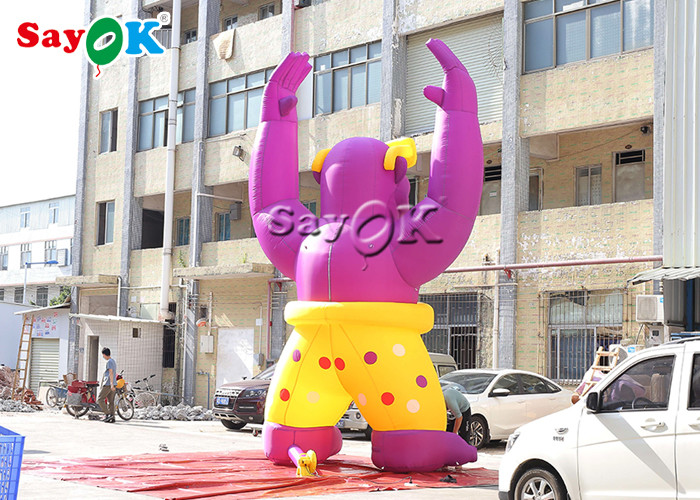 6m Giant Pink Inflatable Gorilla Animal Model For Outdoor Advertising