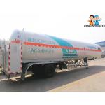 Liquid Normal Gas LNG Cryogenic Fuel Tank Semi Trailer three axles