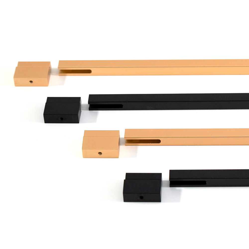 Luxury Kitchen Furniture Hidden Pull Handles 160mm Aluminium Drawer Handles