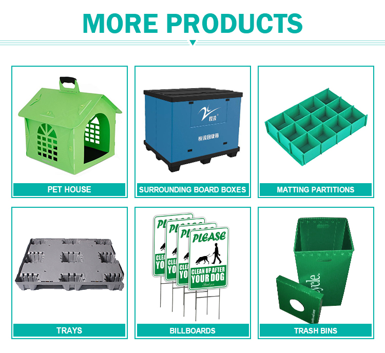 Waterproof Correx PP Corrugated Box 12mm Thick Corflute Storage Boxes