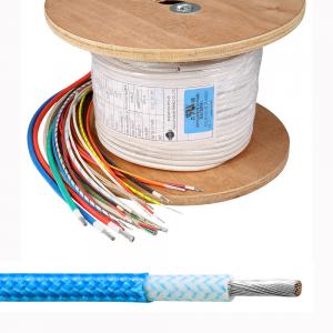 China 18 AWG Fiberglass Insulated Copper Wire Black Jacket For Stable Electrical Connections on sale