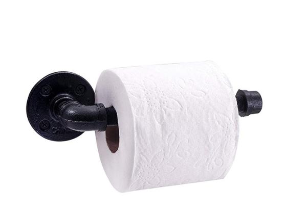 Malleable Iron Industrial Pipe Toilet Paper Holder Casting For Home Decoration
