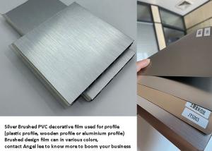 Wholesale Waterproof PVC Decorative Film Thickness 0.14mm Free Coating from china suppliers