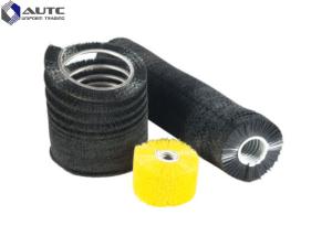 Wholesale Flexible Spiral Brush Industrial Cleaning Nylon Roller Black White Aluminum Base from china suppliers