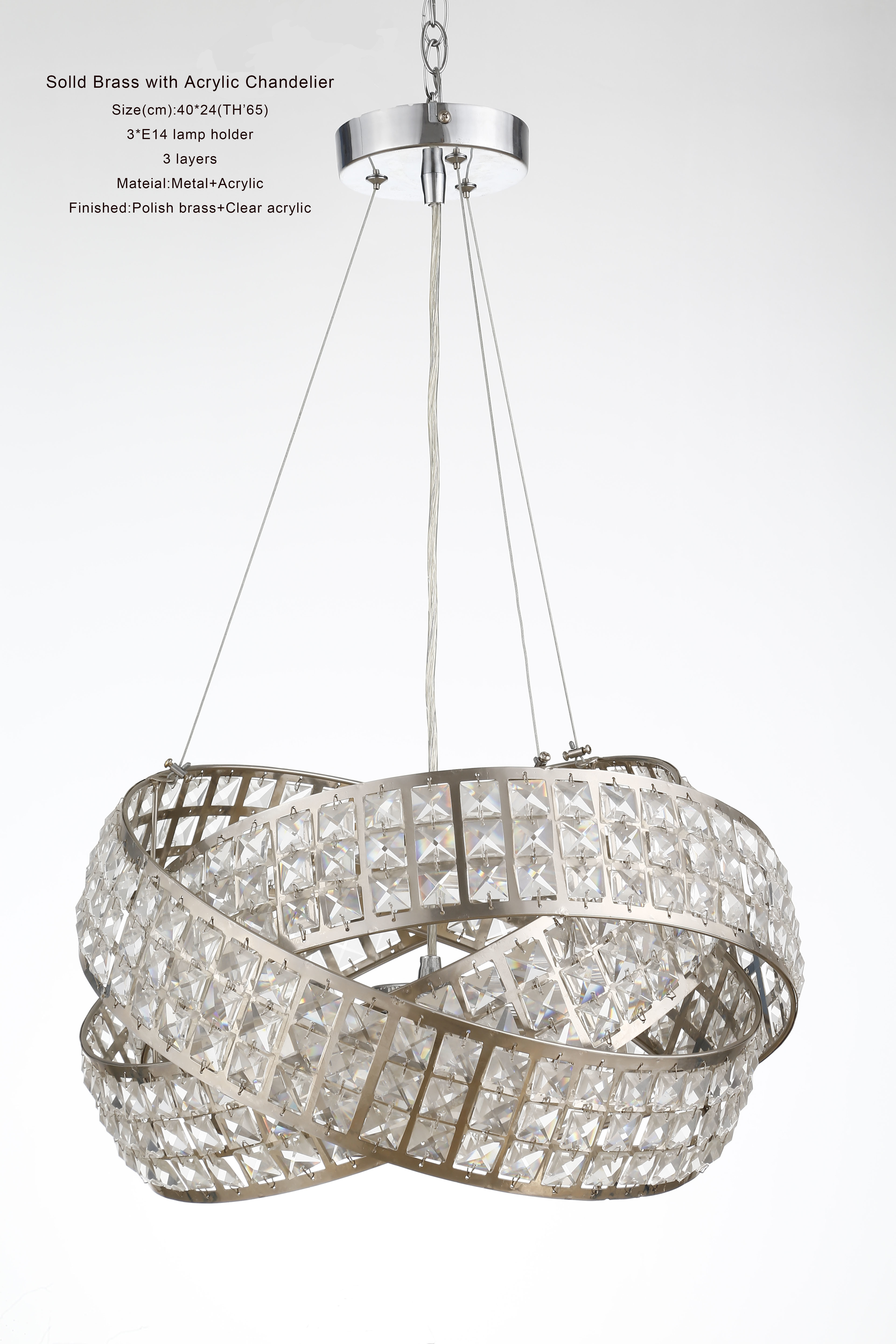 Dining Pendant Lamp With 3 E14 Lampholders