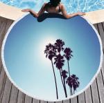 Outdoor Sunflower Beach Blanket, Beach Towel, Beach Cover Tapetry, Roundie Beach