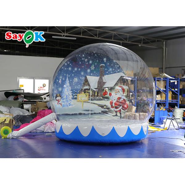 Outdoor Indoor Romantic Inflatable Snow Globe Christmas Decoration