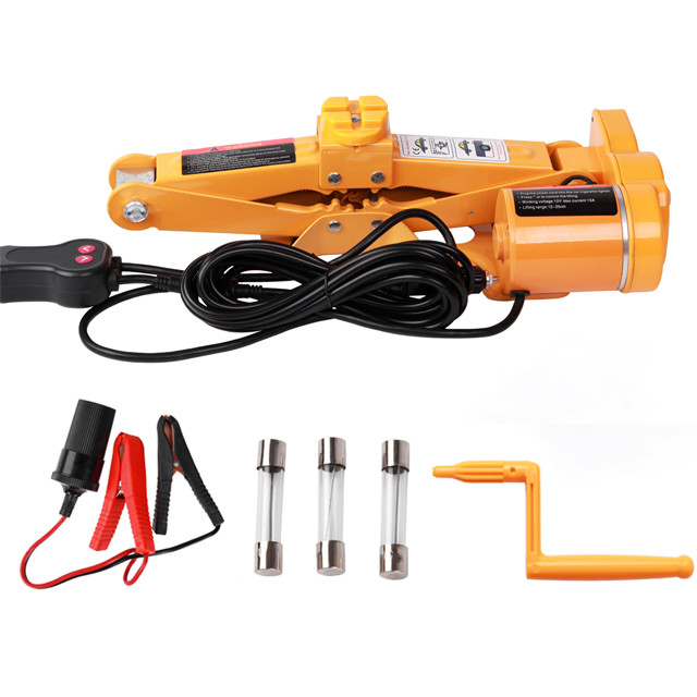 DC 12v Electric Scissor Jack With Electric Impact Wrench 3T Loading