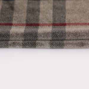 Wholesale Coffee Color Plaid Patterned Velvet Fabric 240gsm For Pillowslip Curtain Pants from china suppliers