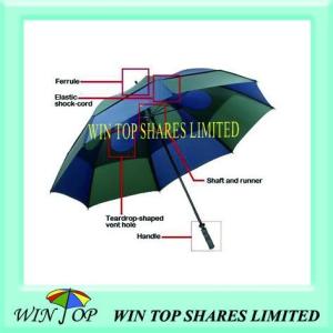 Wholesale 30&quot; Blue and Green Hurricane Umbrella from china suppliers