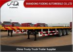 40 Feet High Flatbed Container Trailer For Container / Cement Bags Transport