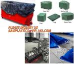 Outdoor Large Capacity Garden Gallon Waterproof Green Lawn PE Woven Waste Bags,