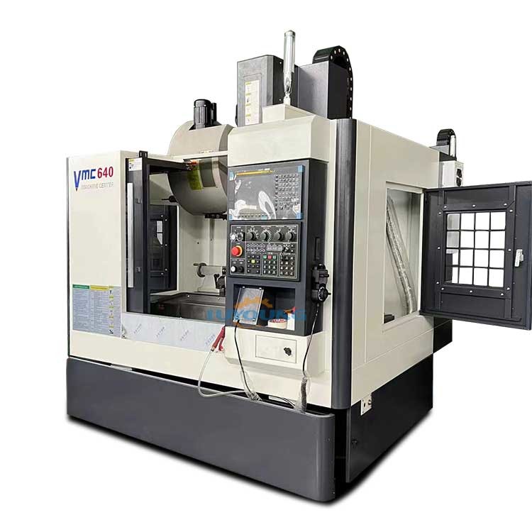 Large Vertical Machining Center Machine Vmc640 4 Axis 16 ATC Taiwan Spindle BT40