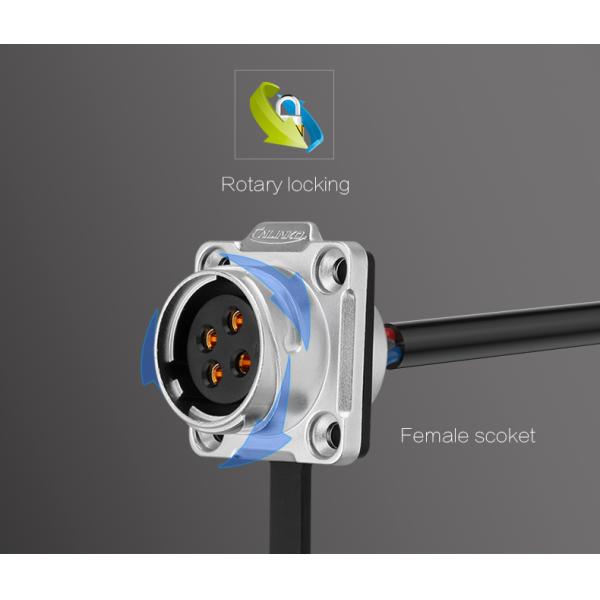 CNLINKO M20 Harness Battery Terminal Adapters Connecting 4 Pin Power Connector Waterproof IP68