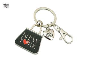 Wholesale New York Metal Key Ring Zinc Alloy Material With Soft Enamel Fill , Weight 38g from china suppliers