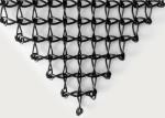 Powdered Vinyl Coated Stainless Steel Architectural Mesh Black Color Three