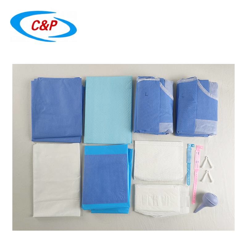 CE ISO13485 Approved Delivery Drape Set Pack Sterile For Hospitals And Clinics