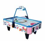Hockey Star Arcade Style Air Hockey Table , Fiberglass 4 Player Air Hockey Table