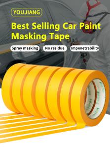 Wholesale Rubber Glue Orange Waterproof Masking Painted Adhesive Washi Paper Tape from china suppliers