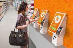 21.5 15.6 Inch White Automatic Cashless Restaurant Self Service Kiosk Wall Mount