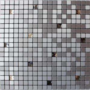 Wholesale Individual White Grey Silver Metallic Mosaic Tiles Crystal Diamond Shaped from china suppliers