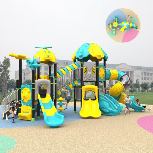 Customized Colors Commercial Outdoor Play Equipment Kids Commercial Playground