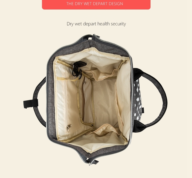 Fashion Waterproof Diaper Bags Mummy Maternity Nappy Changing Bag Large Capacity Travel Backpack drop shipping for Mom&Dad