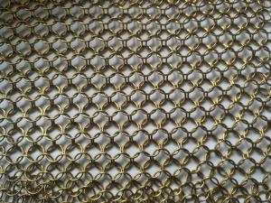 Wholesale Chainmail Ring Decorative Metal Mesh Drapery For Shopping Mall Hotel Decoration from china suppliers