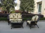 3pcs luxury America garden rattan sofa