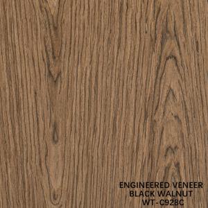 Wholesale Reconstituted Wood Veneer Walnut Flat Cut Crown Grain 0.15-0.6mm Brown For Door from china suppliers