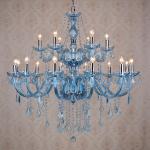 Fancy chandeliers for sale Pink Color with gold body ( WH-CY-01)