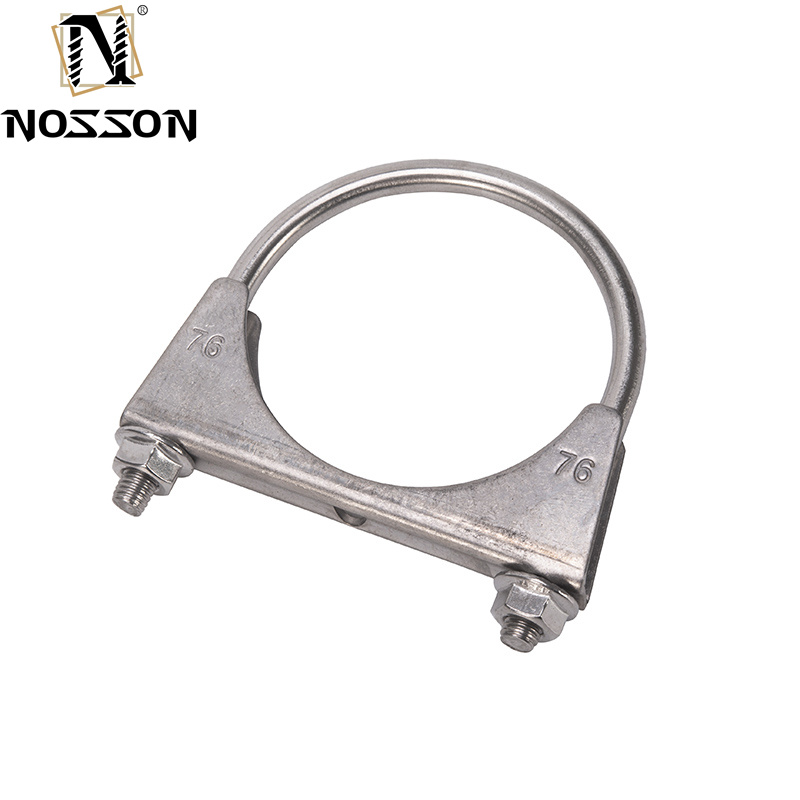 M5 M6 M8 M10 Standard Metric U-bolt Pipe Clamp for Iron Galvanized/Stainless Steel Muffler in Automobile Industry