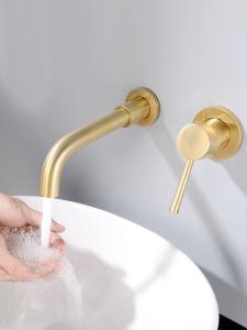 Wholesale OEM Stainless Steel Gold Concealed Kitchen Faucet Dirt Resistant from china suppliers