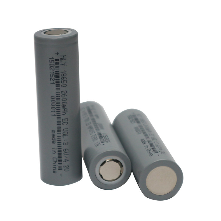 HLY High Capacity 18650 Battery 2600mAh 3.6V Rechargeable Lithium Ion Batteries