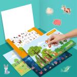 Removable Reusable Preschool Books Children Learning Toy Eco Friendly