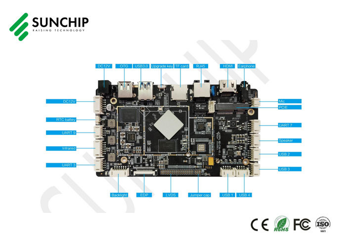 AIO Rk3566 Android Development Board USB3.0 RS232 For POS Dispenser Kiosk Digital Signage