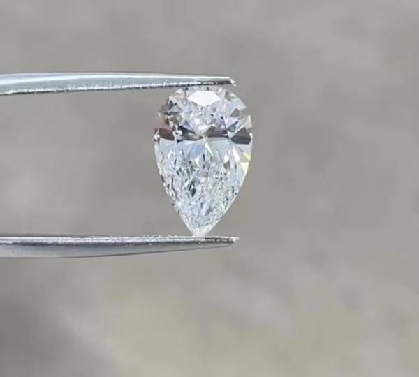 synthetic diamond grit Lab grown diamonds jewelry Pear shape earing necklace