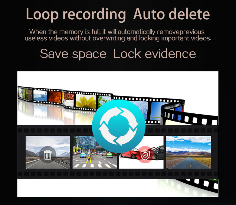 140 Degree Parking Monitoring 1080p Car Recorder G Sensor Full HD Dash Cam